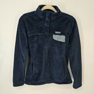 Patagonia Blue Re-Tool Snap-T Pullover Fleece Jacket Fall Women's Size Medium